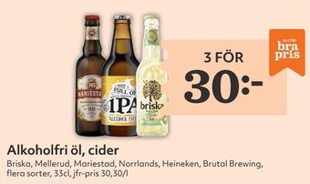 Hemköp Alkoholfri öl, cider erbjuda