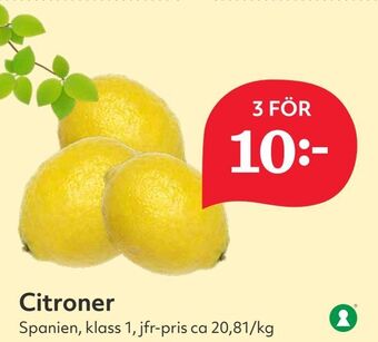 Hemköp Citroner erbjuda