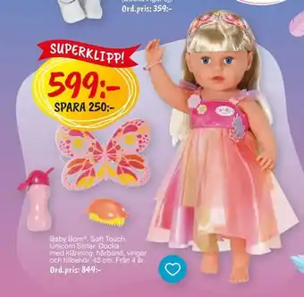 Baby Born ® Soft Touch Unicorn Sister