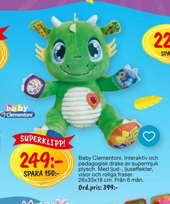 Leklust Baby Clementoni erbjuda