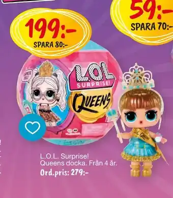 Leklust L.O.L. Surprise! Queens docka erbjuda