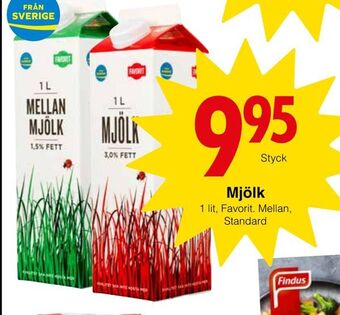 Matöppet Mjölk erbjuda