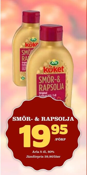 Nya Pulsen Smör- & rapsolja erbjuda