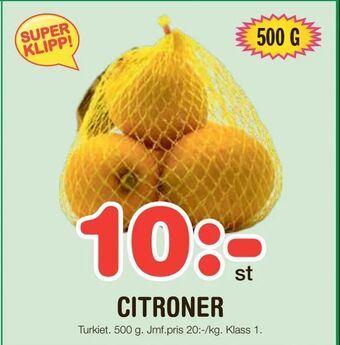Nya Pulsen Citroner erbjuda