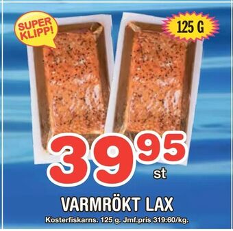 Nya Pulsen Varmrökt lax erbjuda