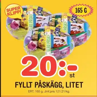Nya Pulsen Fyllt påskägg, litet erbjuda