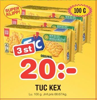 Nya Pulsen Tuc kex erbjuda