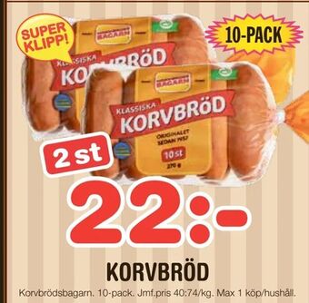 Nya Pulsen Korvbröd erbjuda