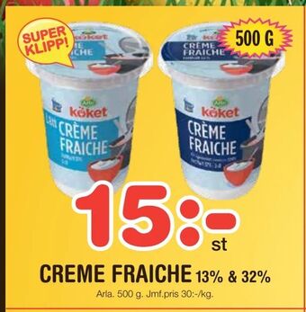 Nya Pulsen Creme fraiche 13% & 32% erbjuda