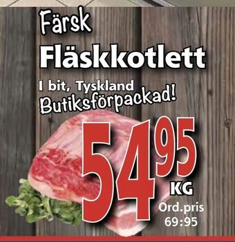 Supergrossen Fläskkotlett erbjuda
