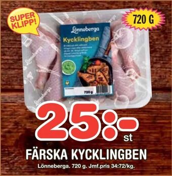 Nya Pulsen Färska kycklingben erbjuda