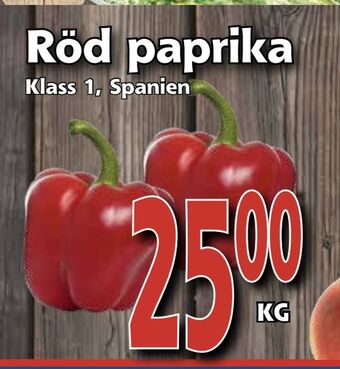 Supergrossen Röd paprika erbjuda