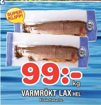 Nya Pulsen Varmrökt lax erbjuda