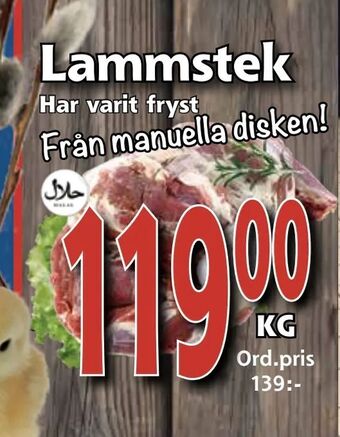 Supergrossen Lammstek erbjuda