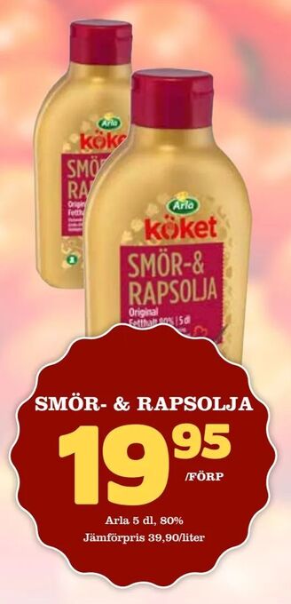 Supergrossen Smör- & rapsolja erbjuda