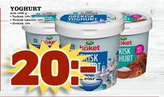 Supergrossen Yoghurt erbjuda