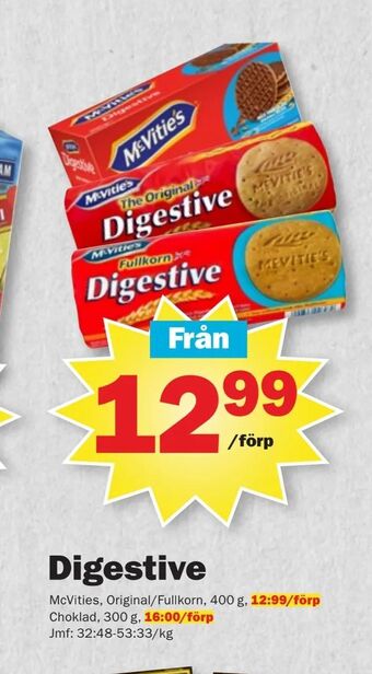 Pekås Digestive erbjuda