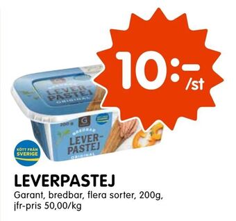 Tempo Leverpastej erbjuda