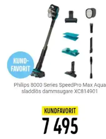 Elgiganten Philips 8000 Series SpeedPro Max Aqua sladdlös dammsugare XC814901 erbjuda