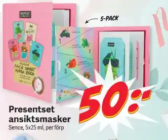 DollarStore Presentset ansiktsmasker erbjuda