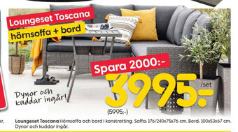 Rusta Loungeset Toscana erbjuda