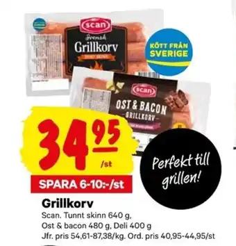 City Gross Grillkorv 640g erbjuda