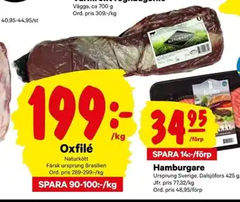 City Gross Oxfile 1kg erbjuda
