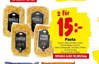 City Gross Pasta 2x500g erbjuda