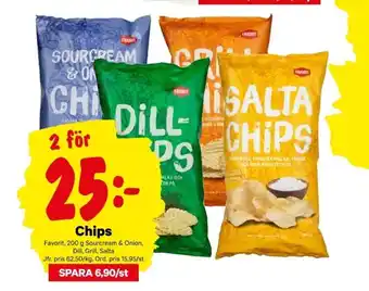 City Gross Chips 2x200g erbjuda