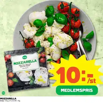 Coop Mozzarella 125g erbjuda