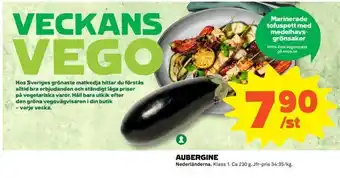 Coop Aubergine 1st erbjuda