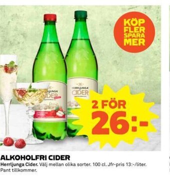 Coop Alkoholfri Cider 2x100cl erbjuda