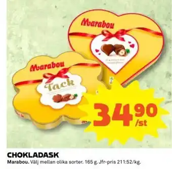 Coop Chokladask 165g erbjuda