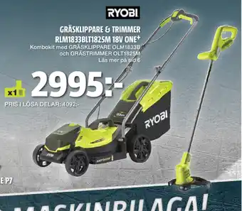 Bauhaus Gräsklippare & Trimmer RLM1833BLT1825M 18V ONE+ erbjuda