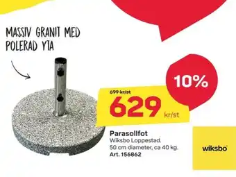 Byggmax Wiksbo parasollfot erbjuda