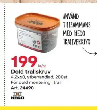 Byggmax Heco trallskruv erbjuda