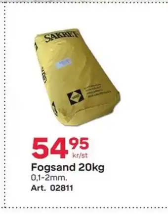 Sakret fogsand