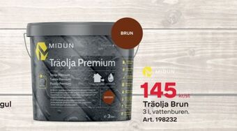 Byggmax Midun träolja erbjuda