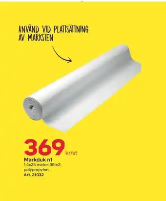 Byggmax Rådasand fiberduk erbjuda