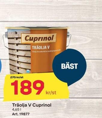 Byggmax Cuprinol träolja erbjuda