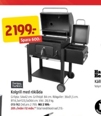 Jula Burns & barkles grill erbjuda