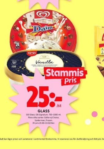 ICA Kvantum Gb glace glass erbjuda