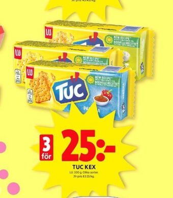 ICA Kvantum Tuc kex erbjuda