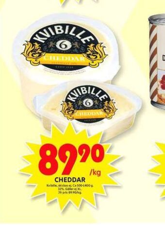 ICA Maxi Kvibille cheddar erbjuda