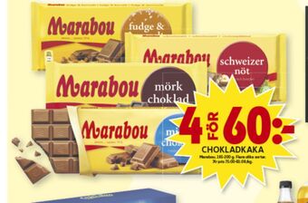ICA Maxi Mjölkchoklad chokladkaka erbjuda