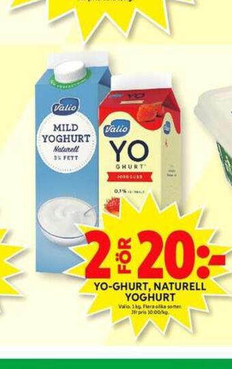 ICA Maxi Valio yoghurt erbjuda