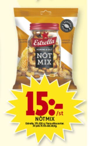 ICA Maxi Estrella nötmix erbjuda