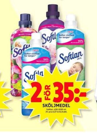 ICA Maxi Softlan sköljmedel erbjuda