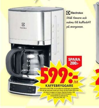 ICA Maxi Electrolux kaffebryggare erbjuda