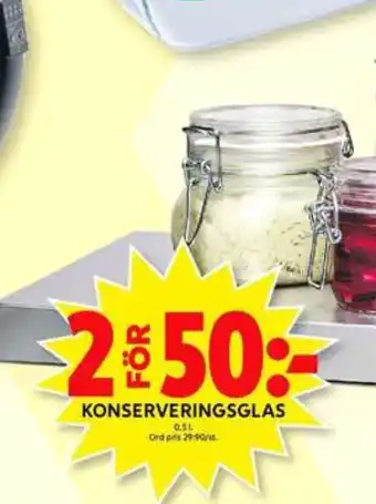 ICA Maxi Sodastream konserveringsglas erbjuda